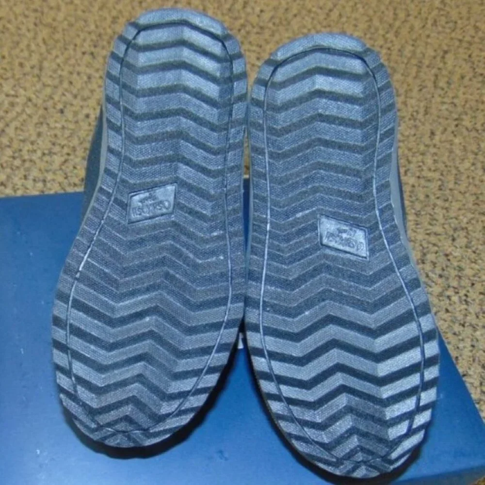 OshKosh B'gosh Boots 7T Toddler Boys Hiking Camino Slip-on High Top Blue Brown